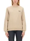 Apc A.p.c. "rue" Sweatshirt In Neutrals