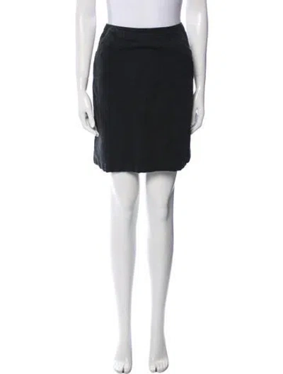 Pre-owned Apc Ruffle Embellishment Mini Skirt In Black