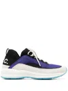 Apc Run Around Colour-block Low-top Sneakers In Blau