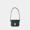 Apc A.p.c. Grace Logo Printed Small Shoulder Bag In Green