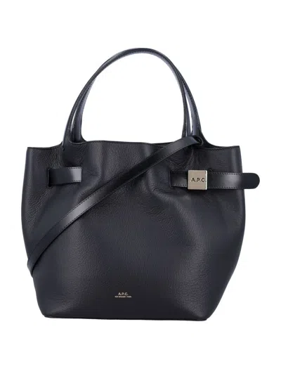 Apc A.p.c. Daria Logo Printed Tote Bag In Black
