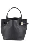 Apc A.p.c. Daria Logo Printed Tote Bag In Lzz Black