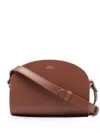 Apc Sac Demi-lune Mini Bag In Brown