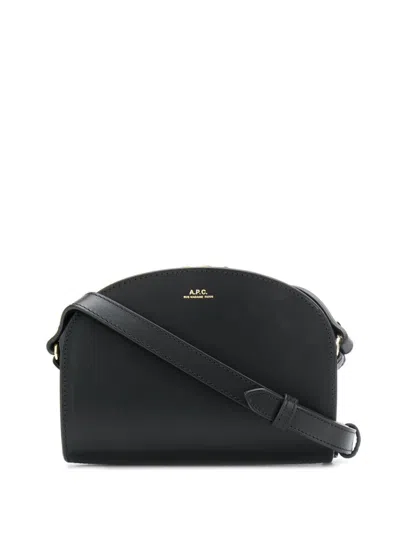 Apc A.p.c. Sac Demi-lune Mini Shoulder Bag In Black