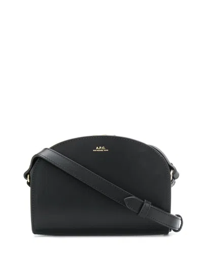 Apc Sac Demi-lune Mini Shoulder Bag In Black
