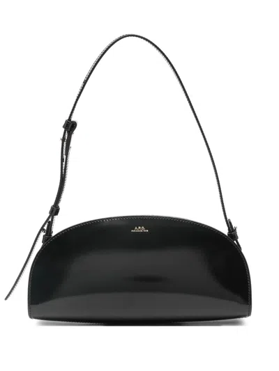 Apc A.p.c. Sac Demi-lune Shoulder Bags In Black