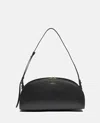 Apc Mini Demi-lune Structured Shoulder Handbag In Black