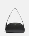 Apc Mini Demi-lune Structured Shoulder Handbag In Black