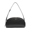 Apc Mini Demi-lune Structured Shoulder Handbag In Lzz Noir