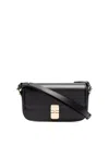 Apc Sac Grace Bag In Smooth Leather And Clasp In Negro