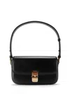 Apc A.p.c. Grace Leather Crossbody Bag In Black