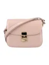 Apc A.p.c. Grace Logo Printed Small Shoulder Bag In Beige Pink
