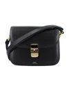 Apc Grace Small Shoulder Bag In Black Leather In Black