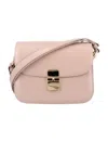 Apc A.p.c. Grace Logo Printed Small Shoulder Bag In Pink