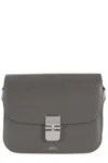 Apc Small Grace Shoulder Bag With Adjustable Strap In Gray
