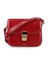 Apc Small Grace Flap Magnetic-clasp Cross-body Bag In Red