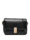 Apc A.p.c. Grace Leather Crossbody Bag In Black