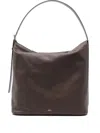Apc A.p.c. Vera Leather Shoulder Bag In Brown