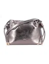 Apc A.p.c. Shoulder Bag With Metallic Drawstring In Silver