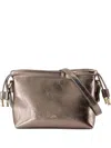 Apc A.p.c. Shoulder Bag With Metallic Drawstring In Silver