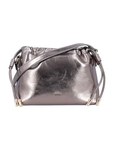 Apc A.p.c. Sac Ninon Mini In Silver