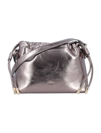 A.p.c. Sac Ninon Mini In Silver