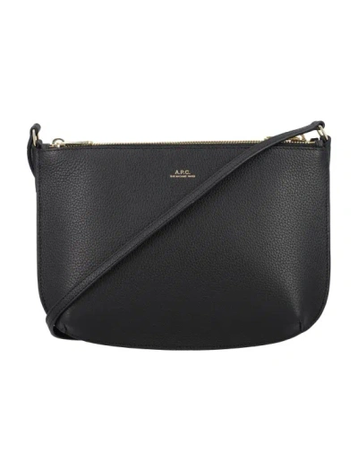 Apc Sarah Shoulder Bag In Black