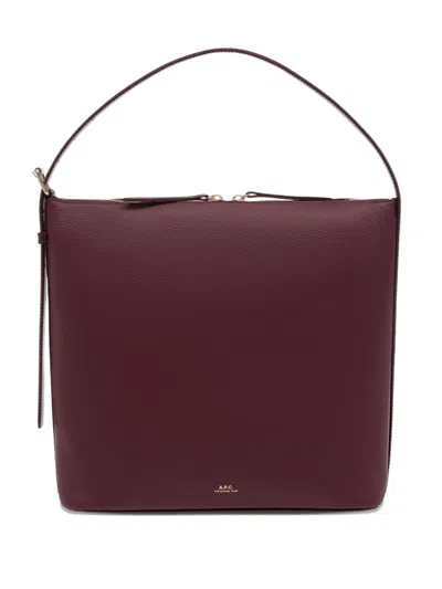 Apc A.p.c. Sac Vera In Burgundy