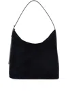 Apc Square Shoulder Bag In Dark Navy Blue Corduroy Suede And Smooth Leather. In Blue