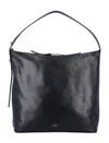Apc A.p.c. Women Vera Leather Shoulder Bag In Black