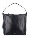 Apc A.p.c. Vera Maxi Smooth Leather Bag In Black