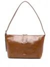 Apc Leather Buckle-detail Tote Bag In Brown
