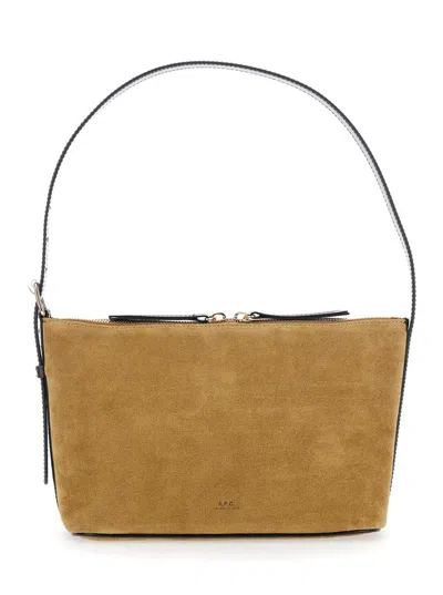 Apc Sac Vera Shoulder Bags Suede And Smooth Leather
