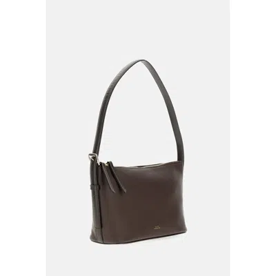 Apc A.p.c. Sac Vera Small Shoulder Bag In Brown