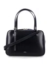 Apc A.p.c. Black Shoulder Bag With Versatile Carrying Options In Black
