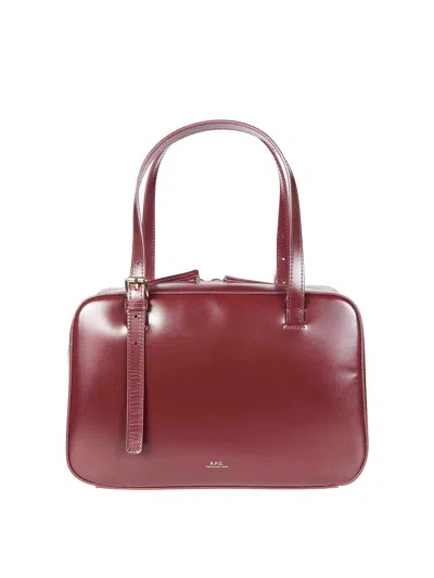 A.p.c. Sac Virginie Box In Dark Red