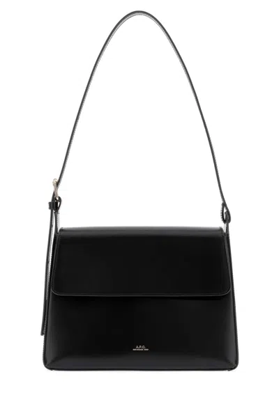 A.p.c. Sac Virginie Flap In Black