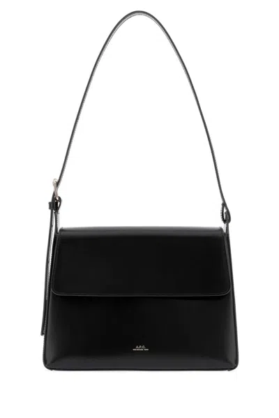 A.p.c. Sac Virginie Flap In Black