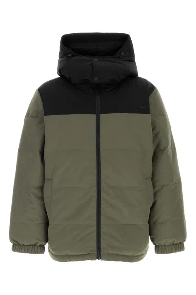 APC SAGE GREEN STRETCH POLYESTER REVERSIBLE PADDED JACKET