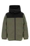A.p.c. Sage Green Stretch Polyester Reversible Padded Jacket In Green