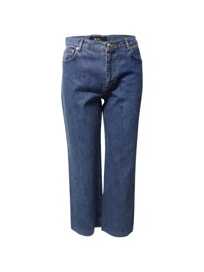 Pre-owned A.p.c. Sailor Wide-leg Jeans In Blue