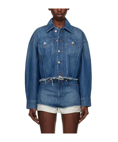 Apc Indigo Natacha Ramsay-levi Edition Sainters Denim Jacket In Ial Washed Indigo