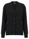 Apc A.p.c. Salome' Black Wool Cardigan