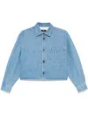 Apc Blue Samantha Denim Overshirt In Blue