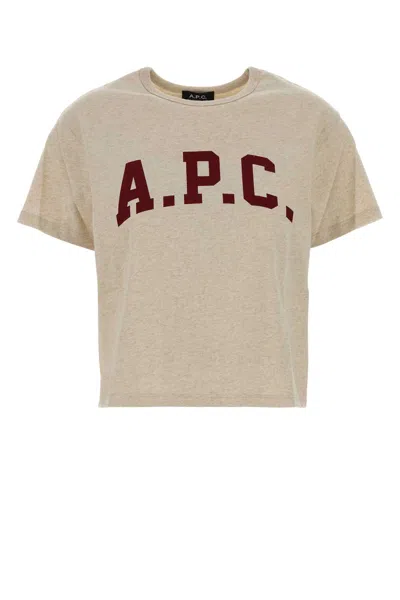 APC SAND COTTON MARGARET T-SHIRT