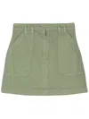 A.p.c. Sarah Mini Skirt In Green