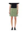 Apc A.p.c. Sarah Mini Skirt In Green