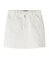 Apc Sarah Denim Mini Skirt In White