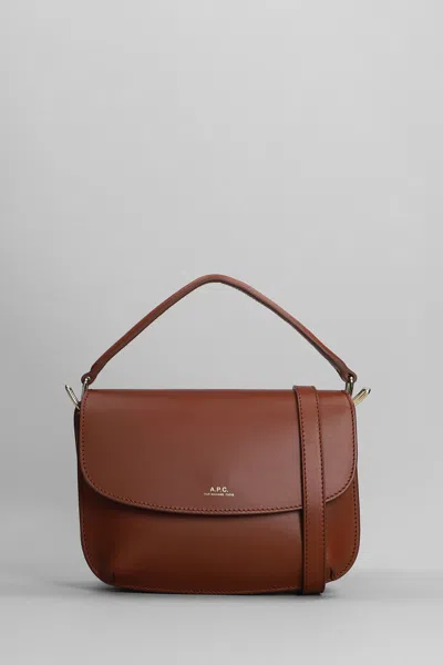 Apc Sarah Hand Bag In Leather Color Leather In Cad Hazelnut