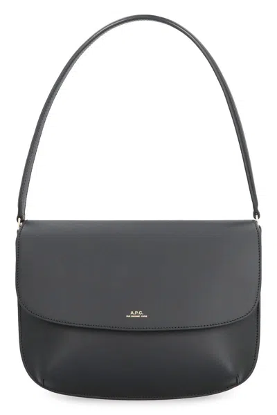 Apc A.p.c. Sarah Leather Shoulder Bag In Black